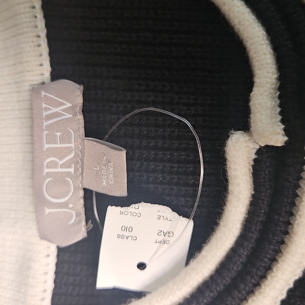 J. Crew Emilie Sweater Lady Jacket With Contrast Trim - Picture 14 of 16